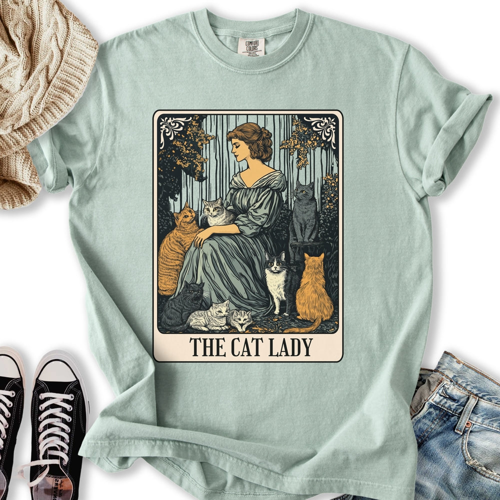 The Cat Lady Vintage Tarot T-Shirt