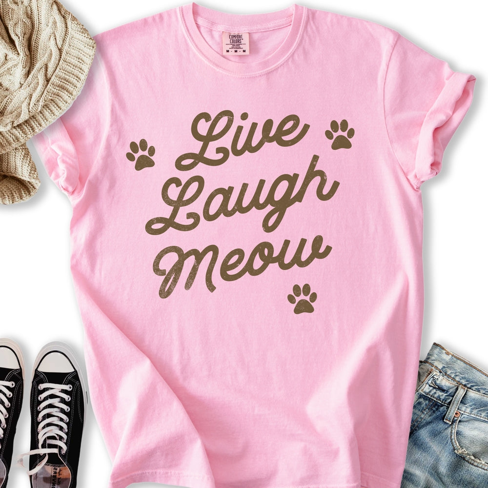 Live Laugh Meow T-Shirt