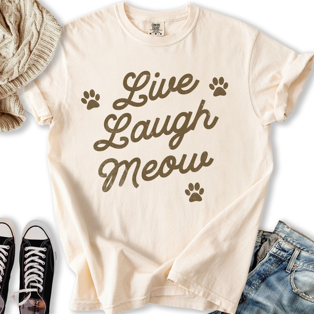Live Laugh Meow T-Shirt