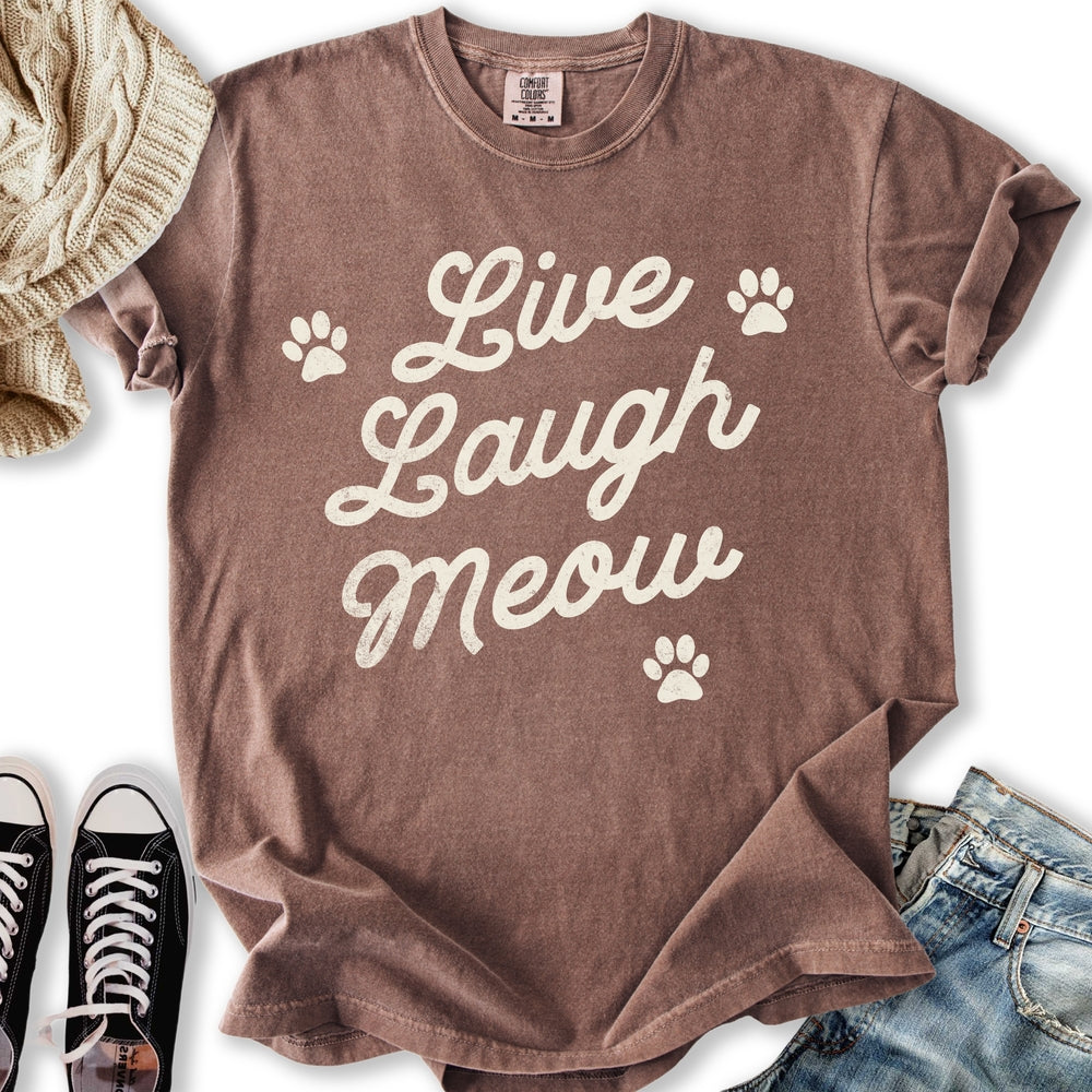 Live Laugh Meow T-Shirt