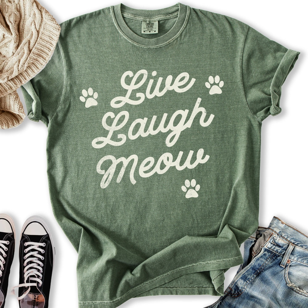 Live Laugh Meow T-Shirt
