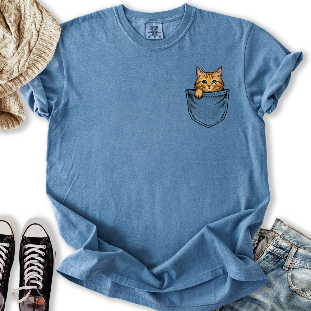 Ginger Cat Pocket T-Shirt