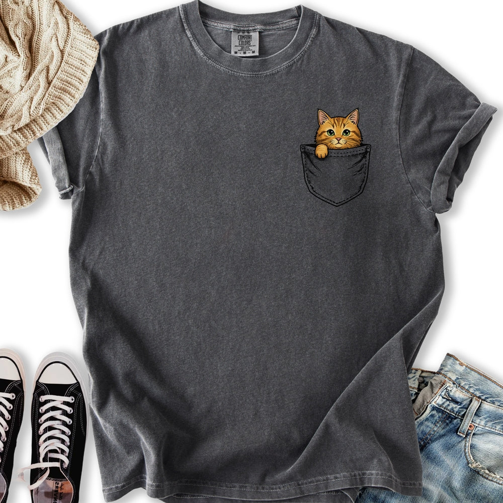 Ginger Cat Pocket T-Shirt