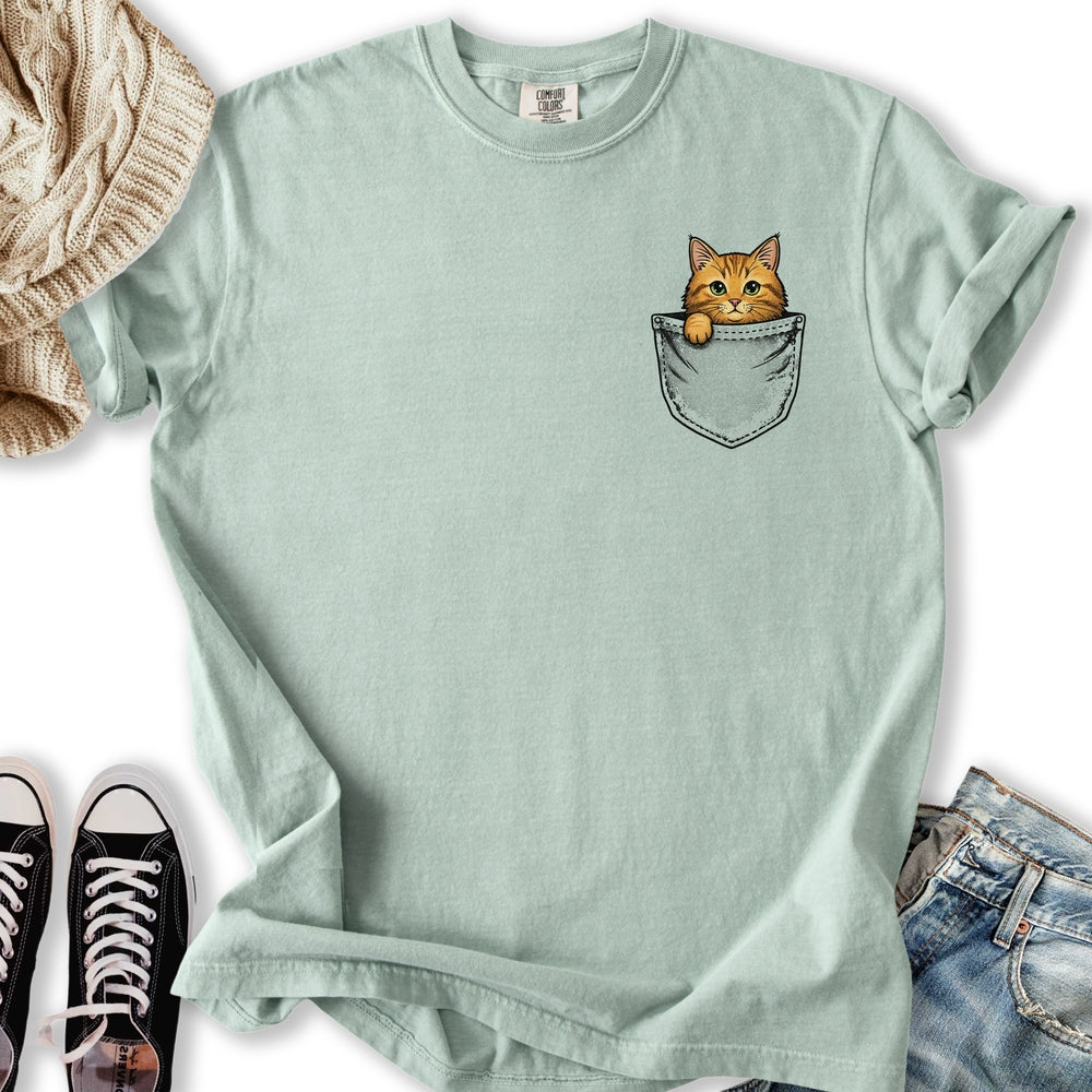 Ginger Cat Pocket T-Shirt