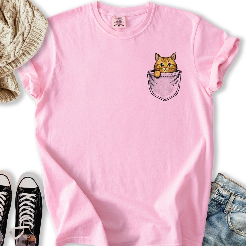 Ginger Cat Pocket T-Shirt