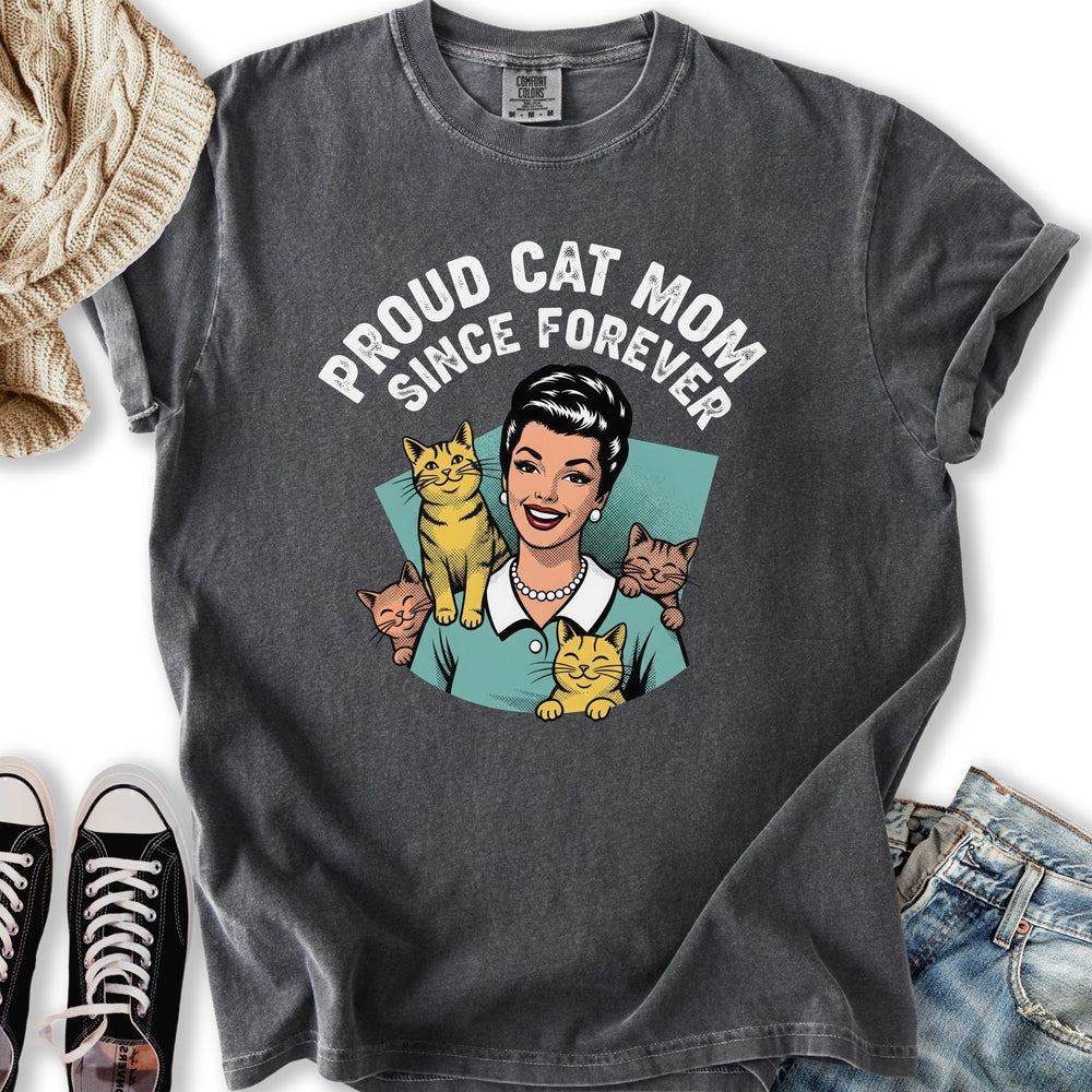 Retro Proud Cat Mom T-Shirt