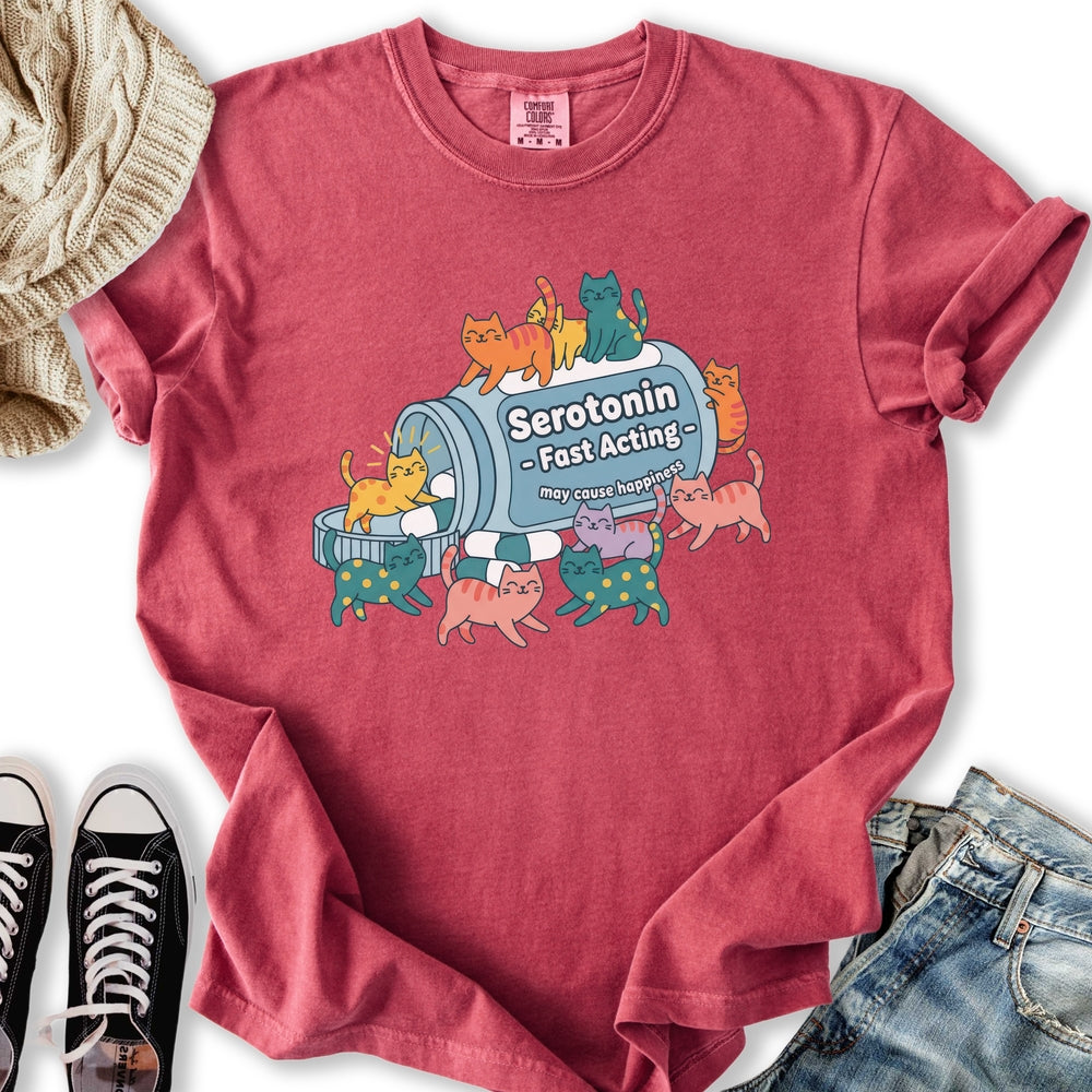 Serotonin Cat T-Shirt