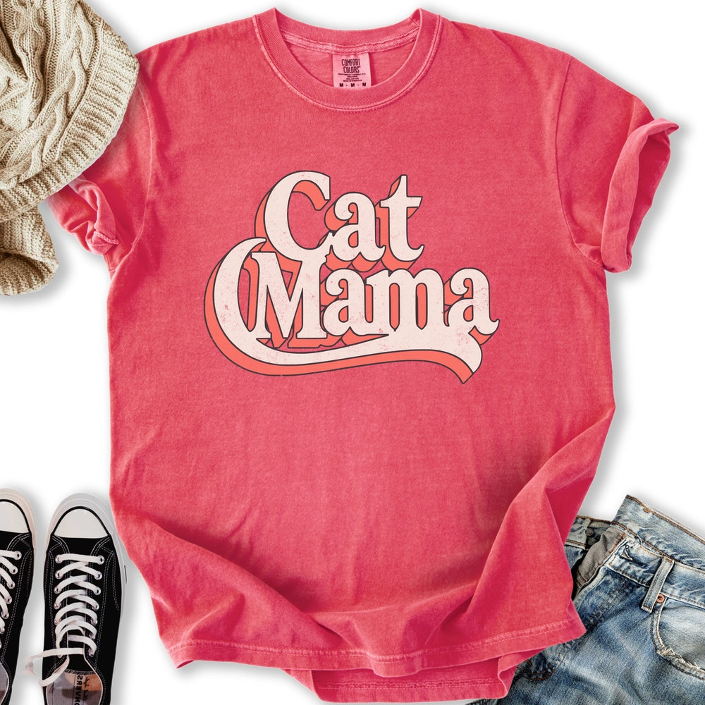 Retro Cat Mama T-Shirt