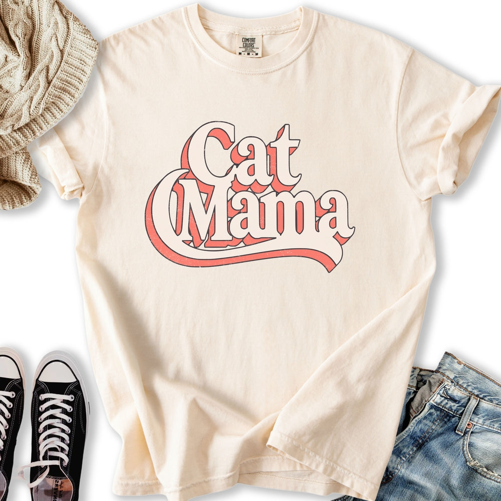 Retro Cat Mama T-Shirt