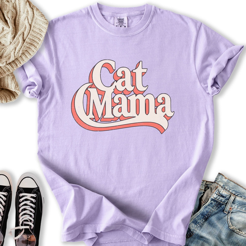 Retro Cat Mama T-Shirt