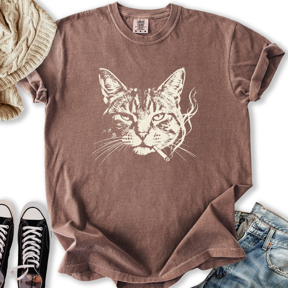 Smoking Cat T-Shirt