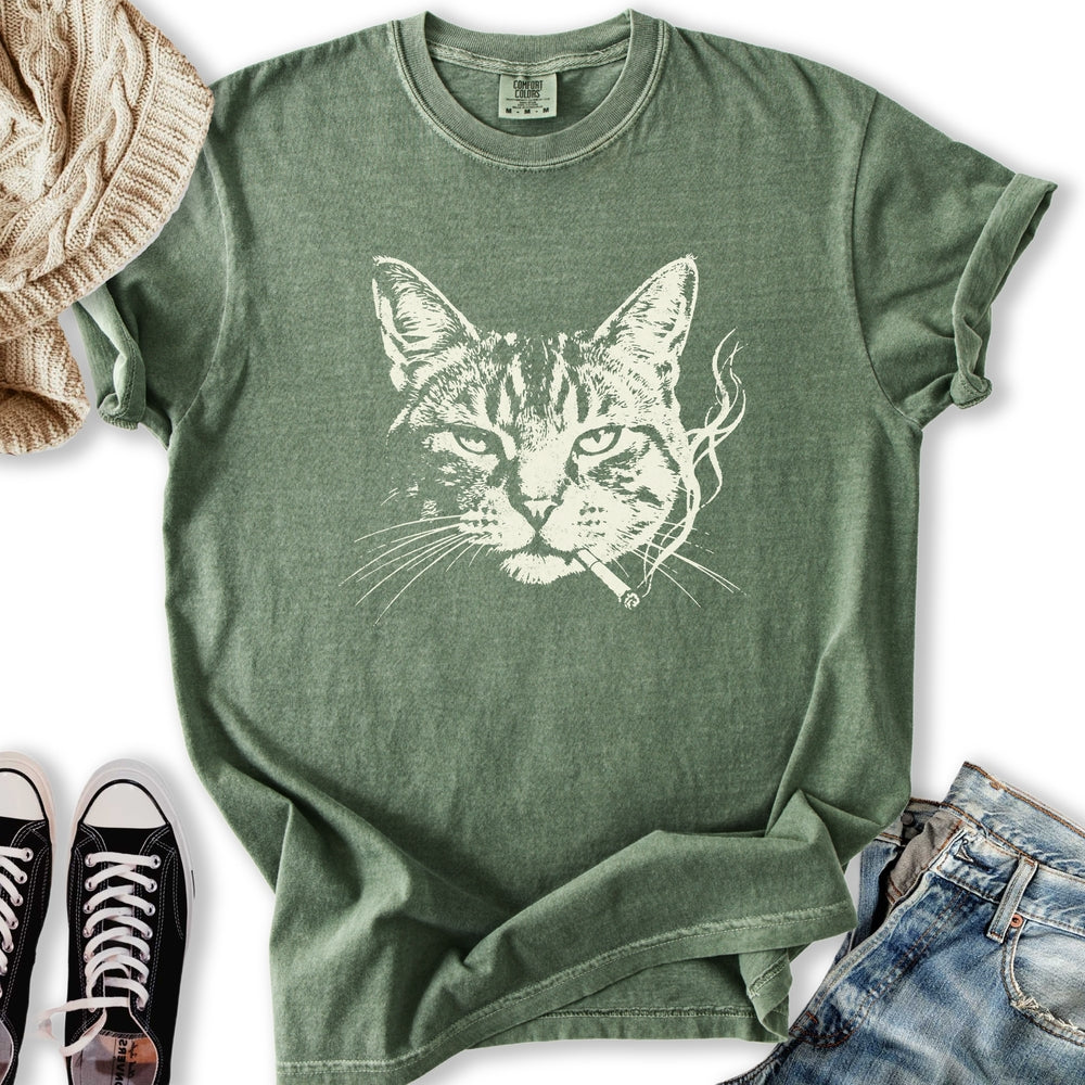 Smoking Cat T-Shirt