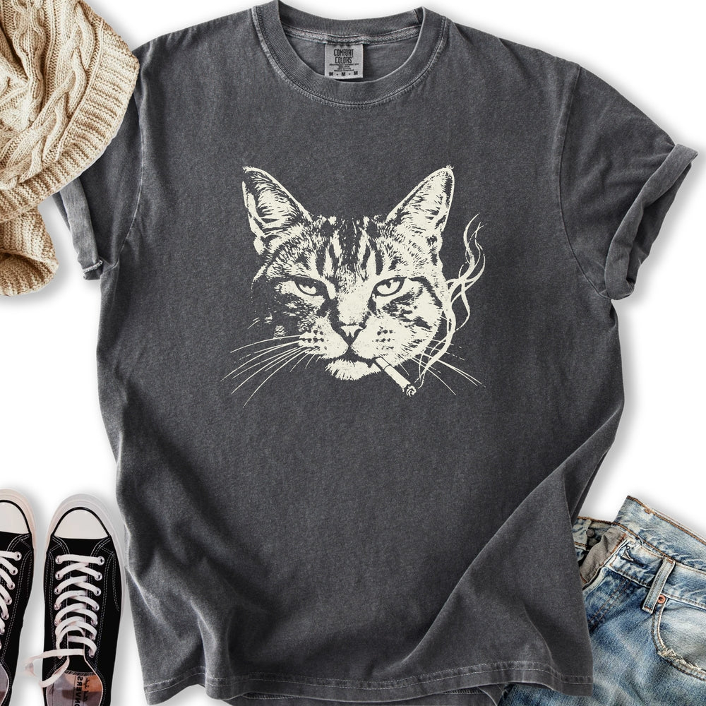 Smoking Cat T-Shirt