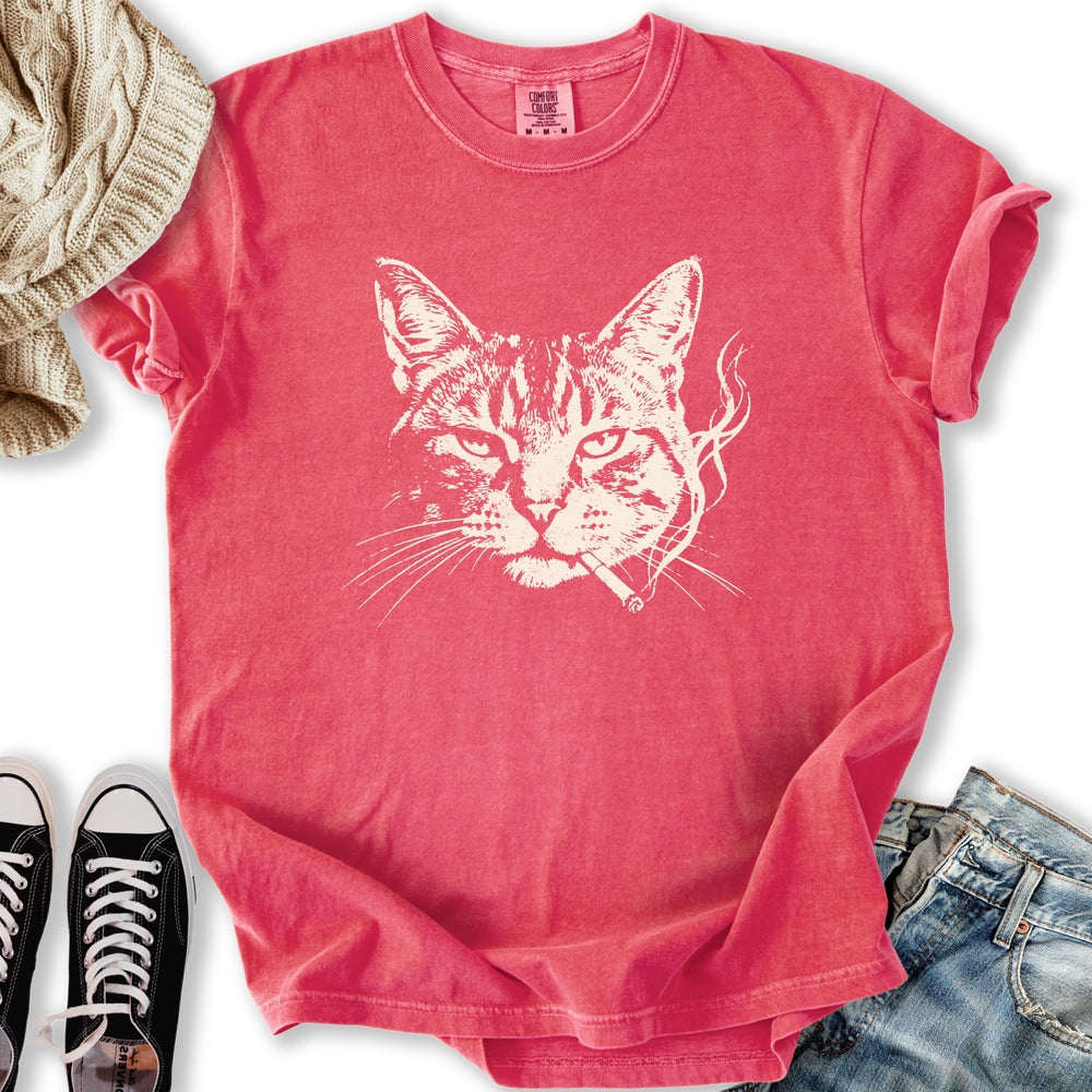 Smoking Cat T-Shirt