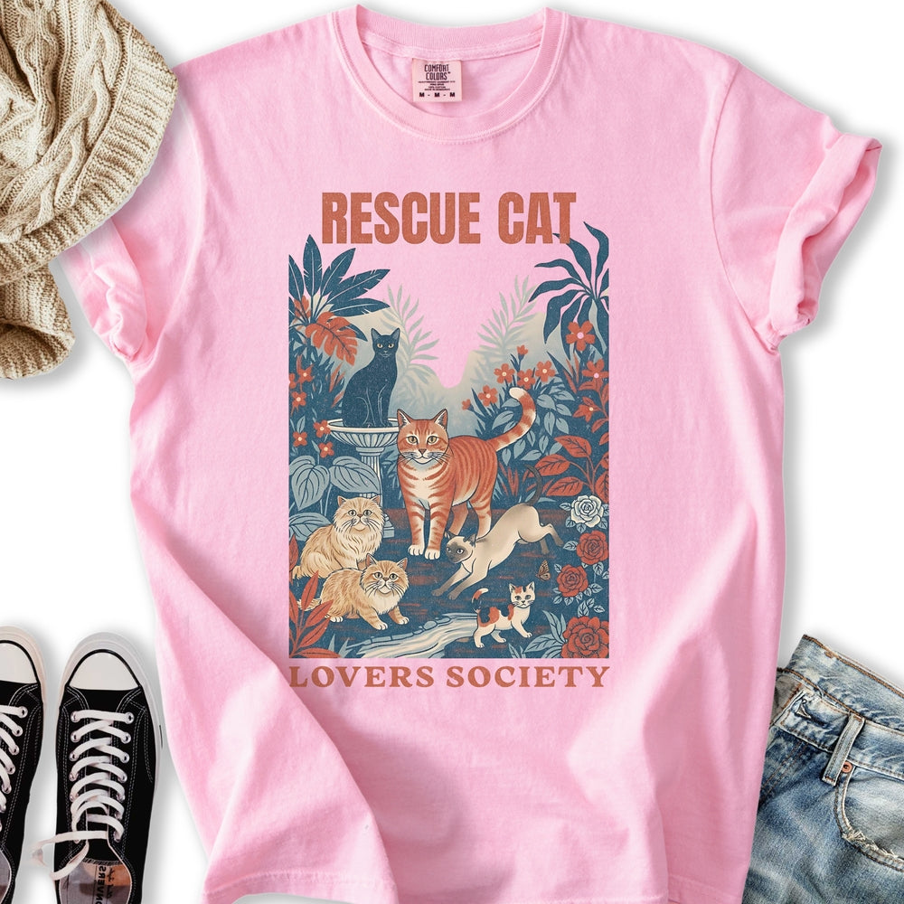 Rescue Cat Lovers Society T-Shirt