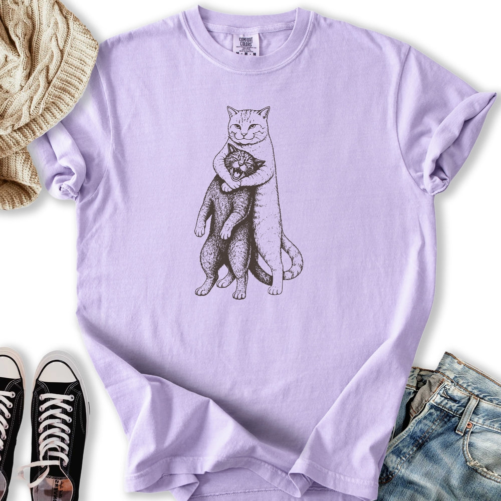 Headlock Cat Sketch T-Shirt
