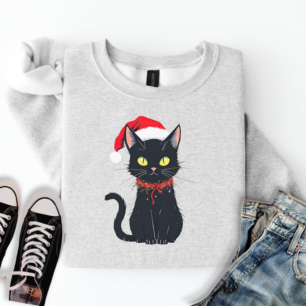 Black Cat Tinsel Sweatshirt