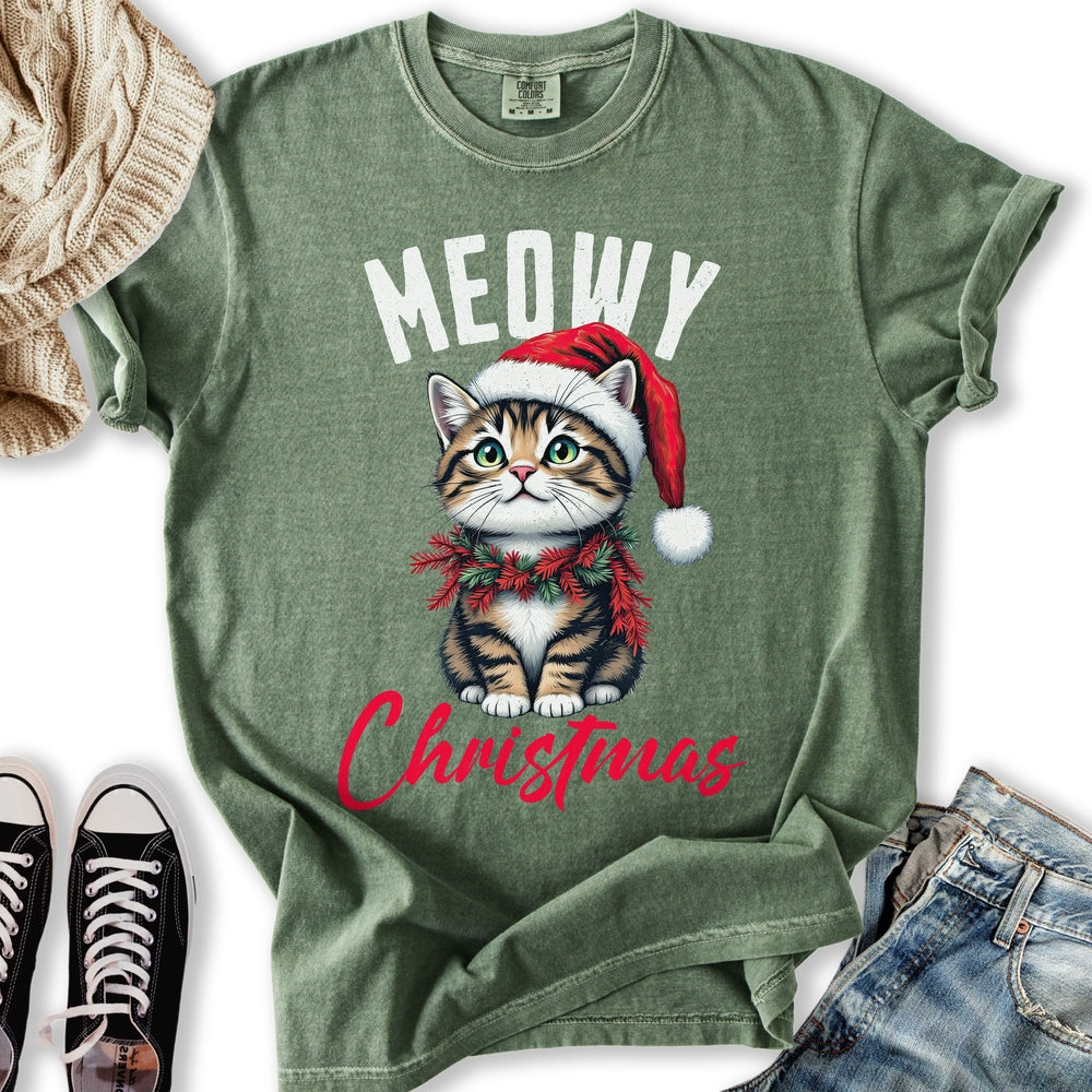 Meowy Christmas Kitten T-Shirt