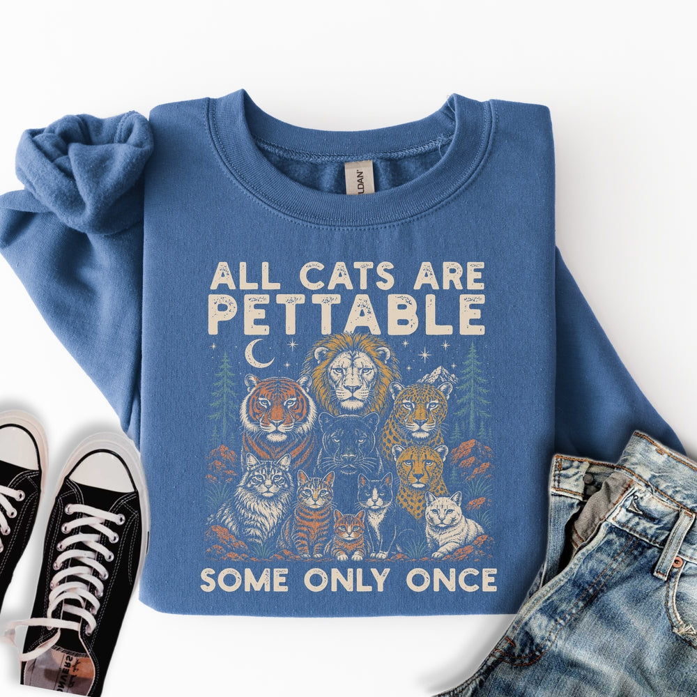 All Cats Are Pettable Sweatshirt