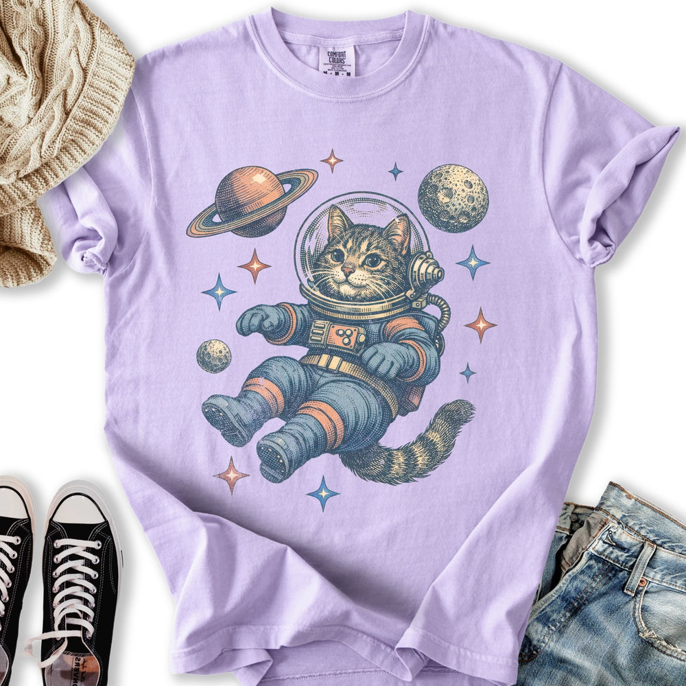 Retro Space Cat T-Shirt
