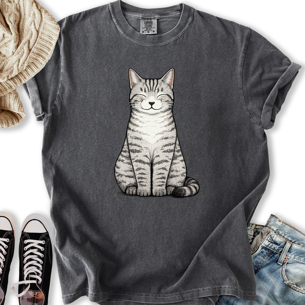Smiling Tabby Cat T-Shirt