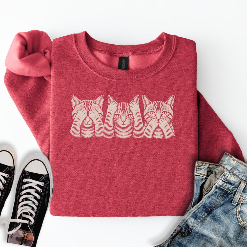 No Evil Cats Sweatshirt