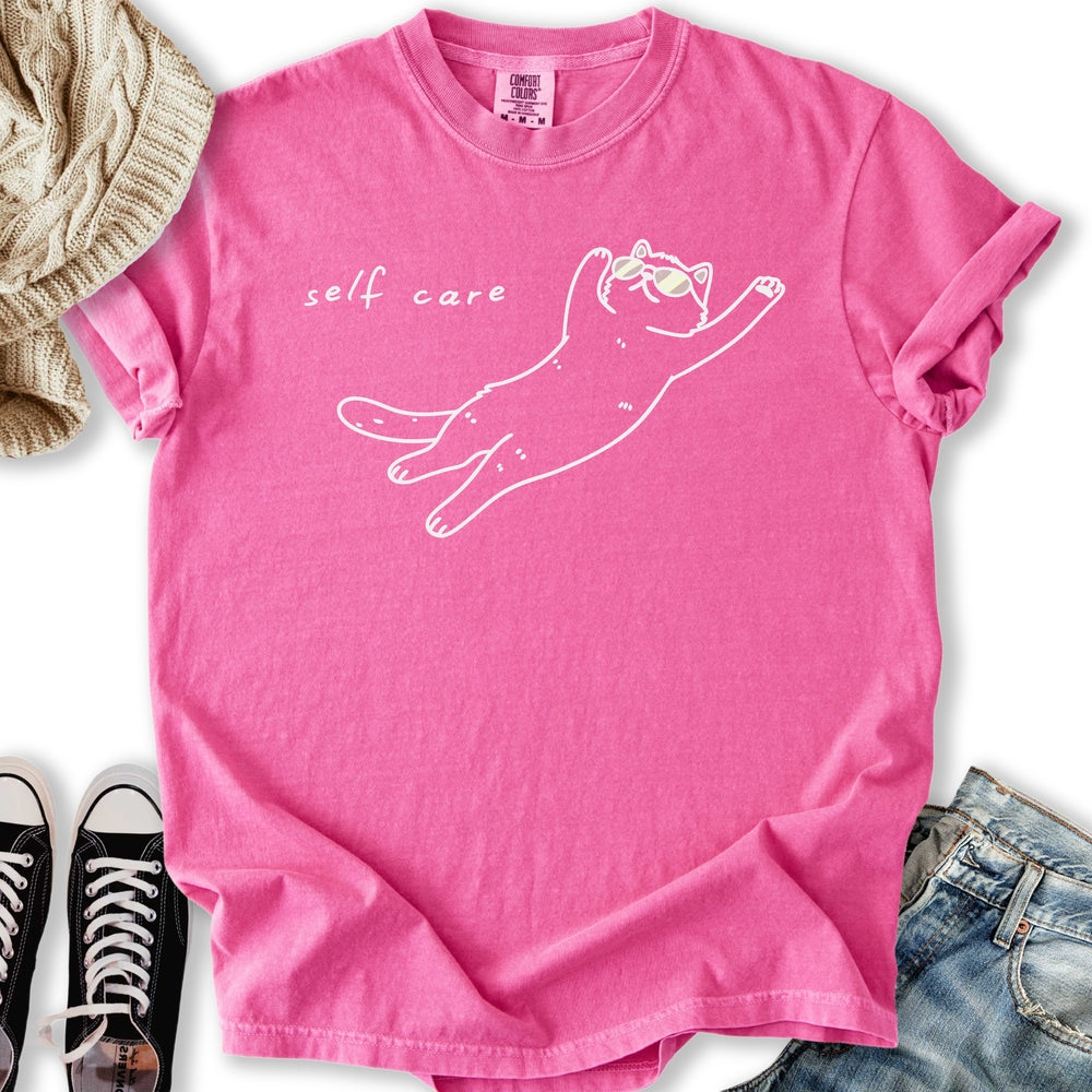 Self Care Cat T-shirt