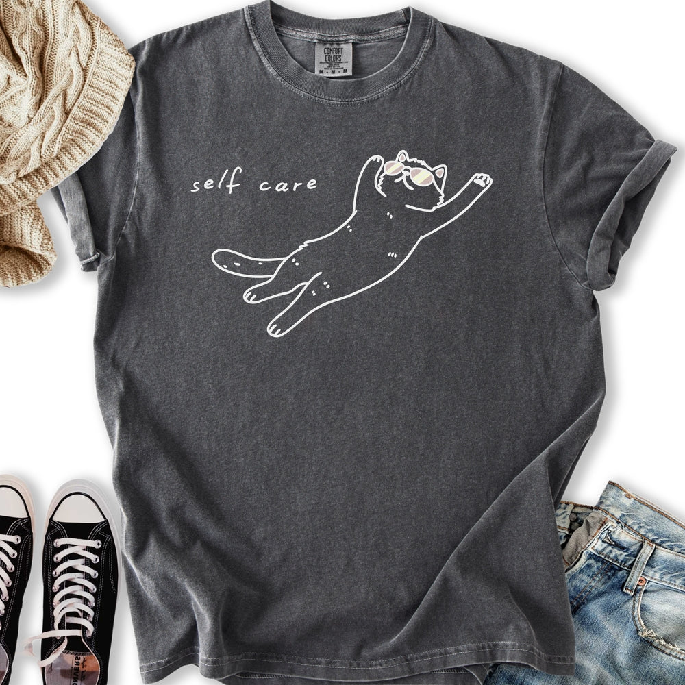 Self Care Cat T-shirt