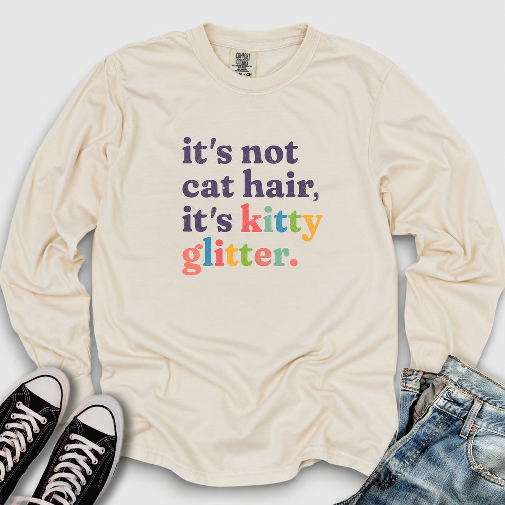 Kitty Glitter Long Sleeve Tee