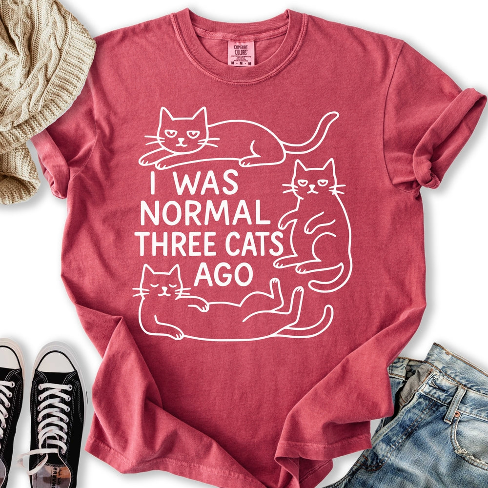 I was Normal Cat T-shirt