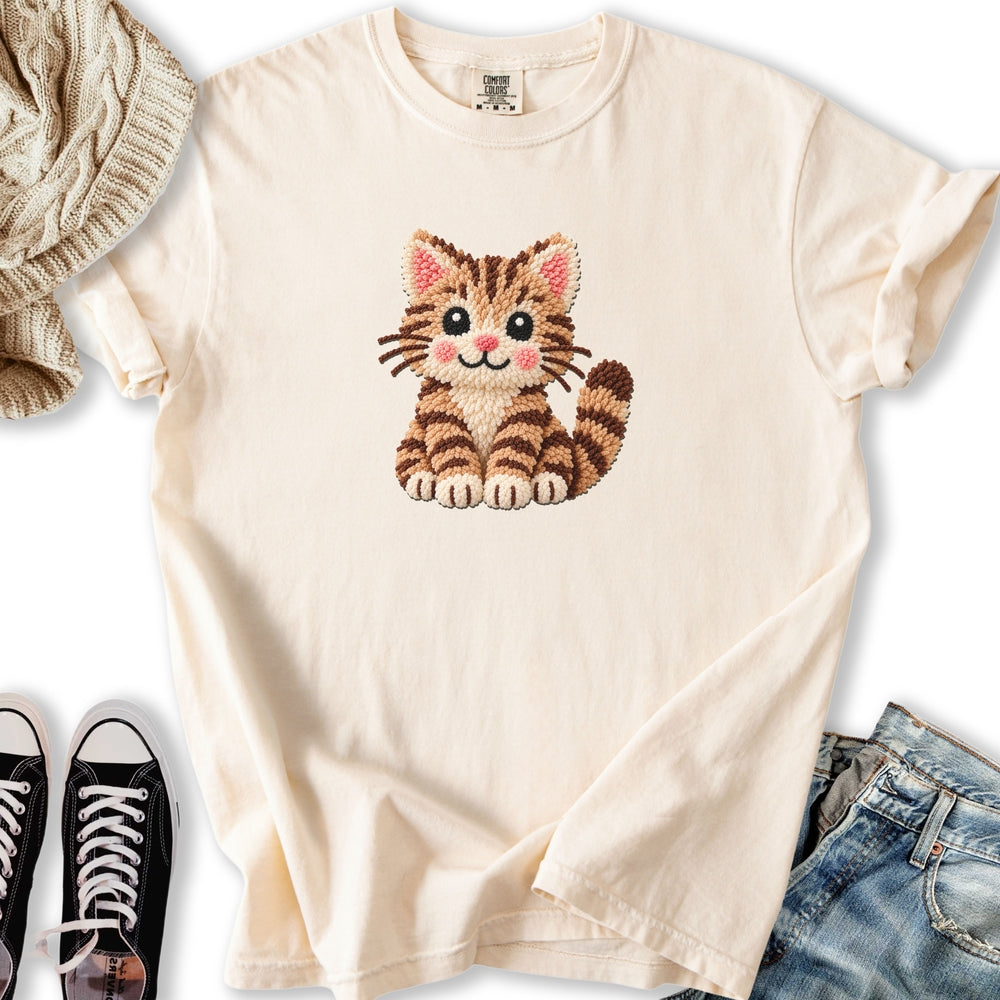 Faux Yarn Cat Relaxed Tee