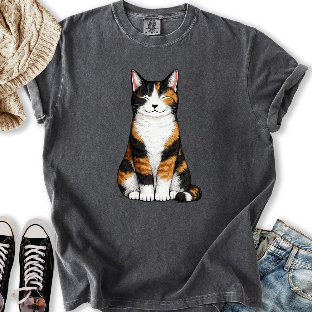 Smiling Calico Cat T-Shirt