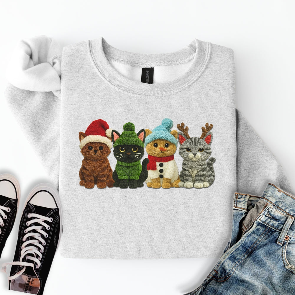 Holiday Yarn Cats Sweatshirt