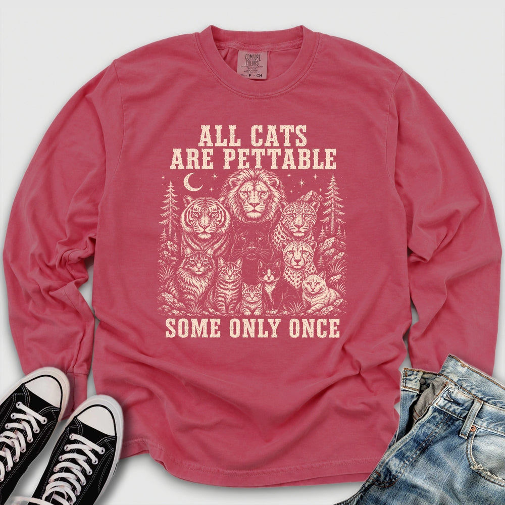 All Cats Are Pettable II Long Sleeve Tee