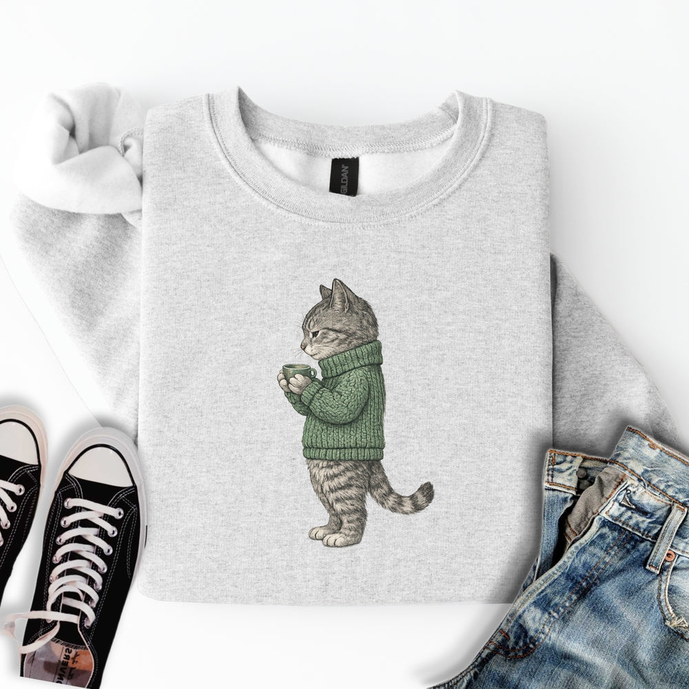 Cozy Tabby Cat Sweatshirt