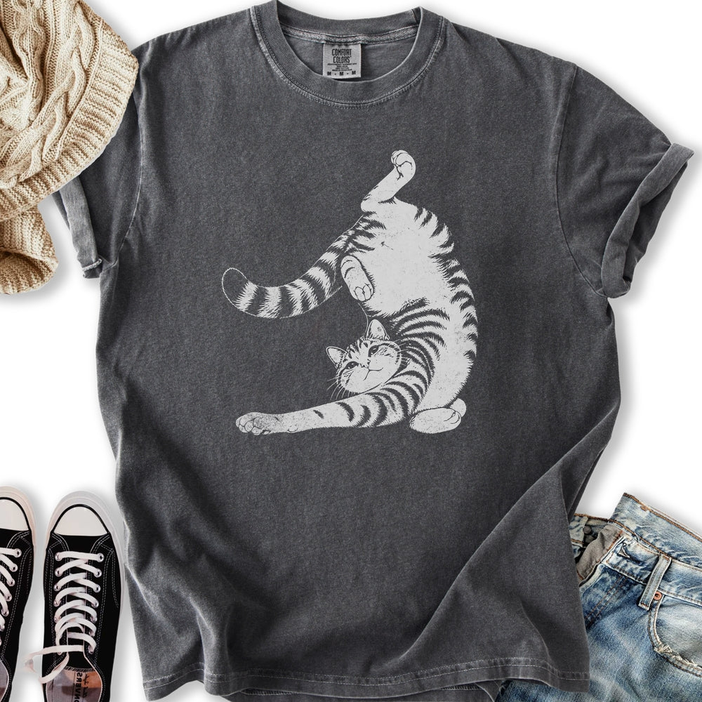 Cat Yoga Pose Relaxed Tee