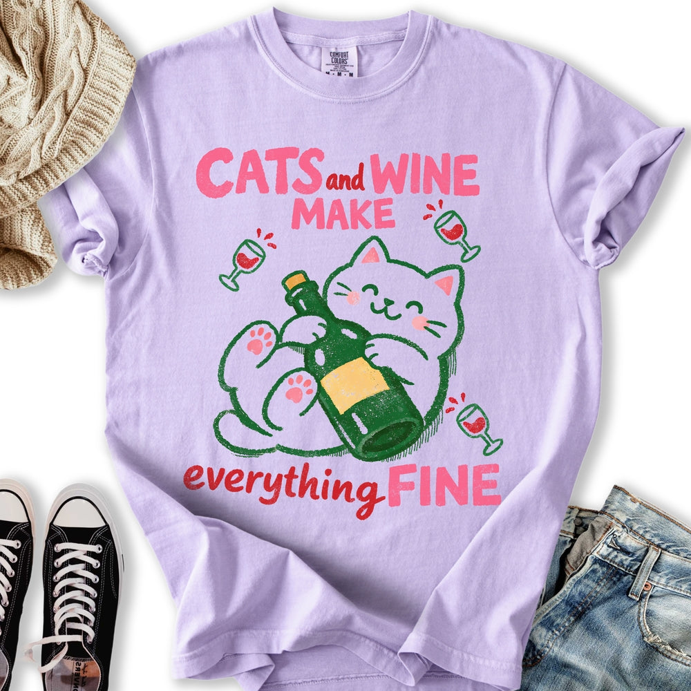 Cats and Wine T-Shirt