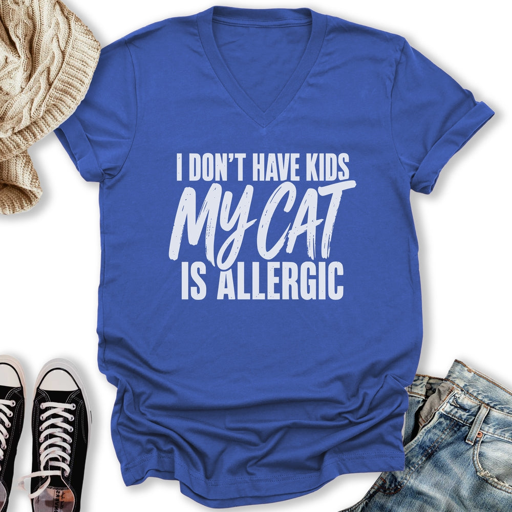 My Cat Is Allergic V-Neck Tee