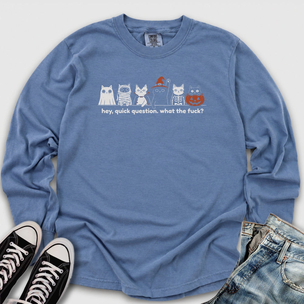 Quick Question Halloween Long Sleeve Tee