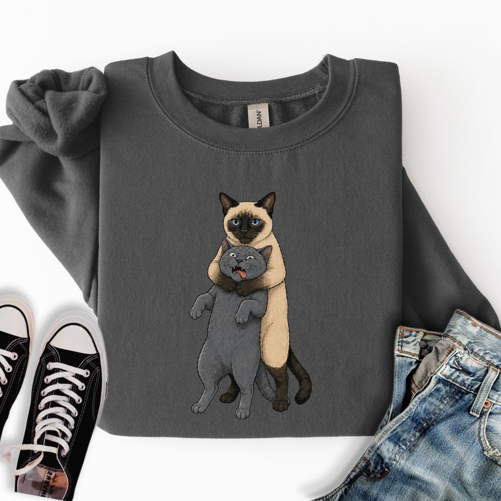 Siamese Cat Headlock Sweatshirt