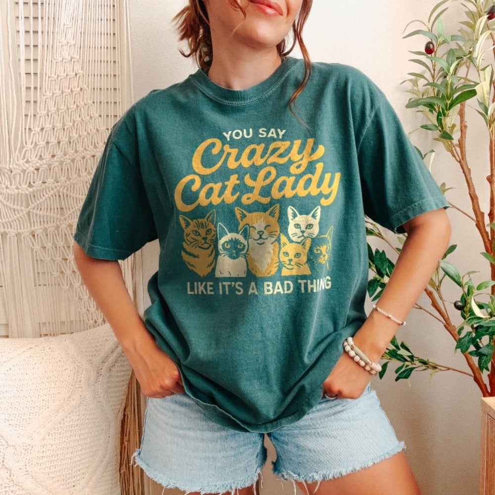 Crazy Cat Lady Vintage T-Shirt
