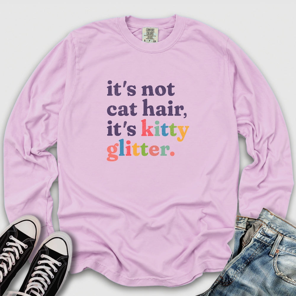 Kitty Glitter Long Sleeve Tee