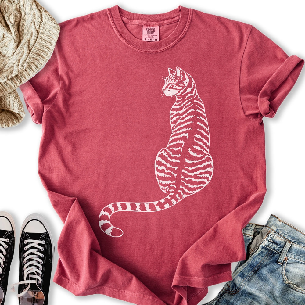 Minimal Tabby Cat T-Shirt