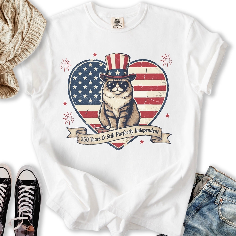 Purfectly Independent Cat T-Shirt