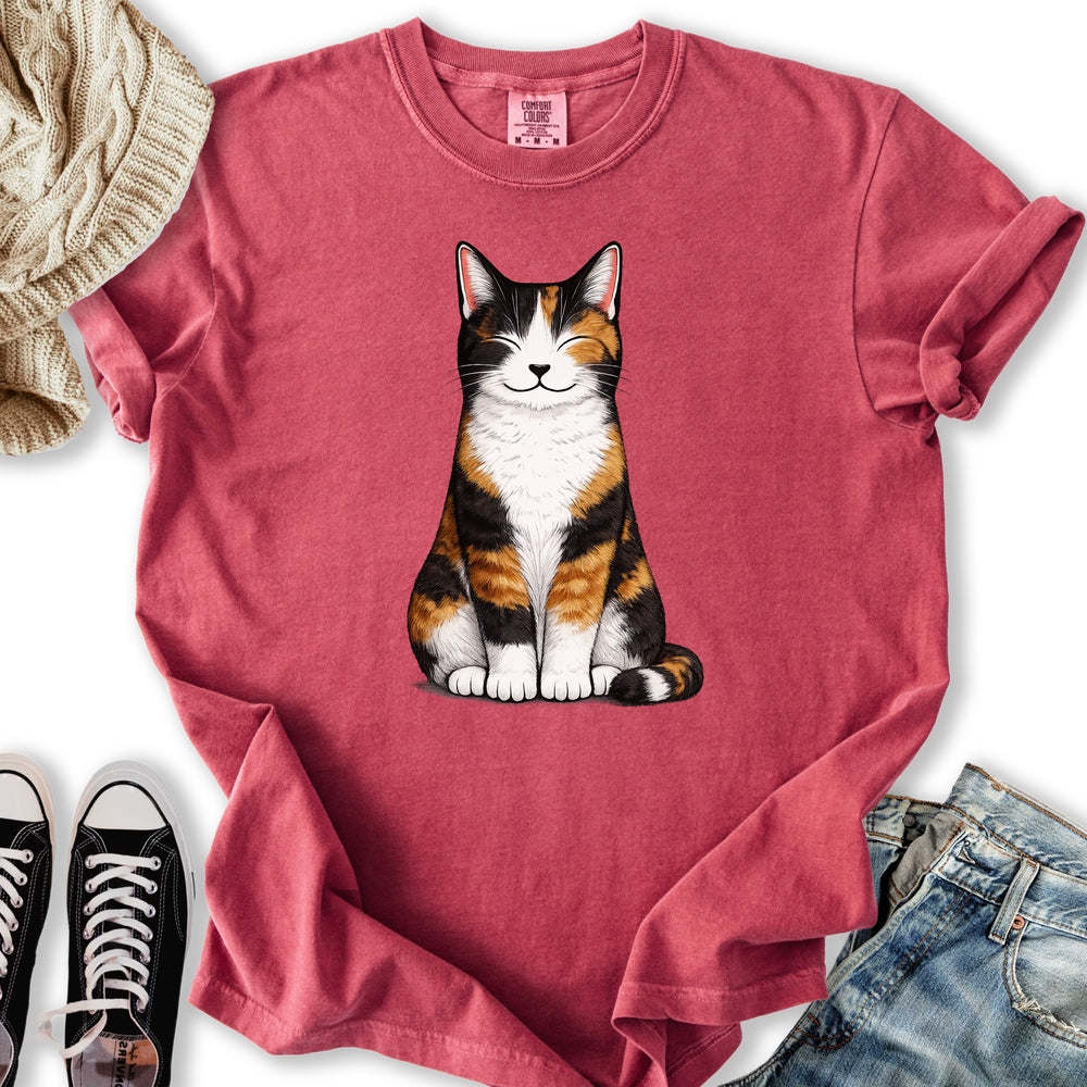 Smiling Calico Cat T-Shirt