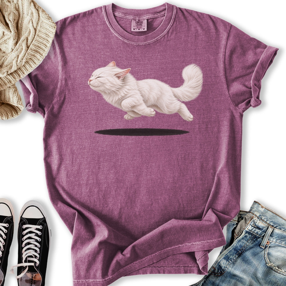White Cat Zoomies Relaxed Tee