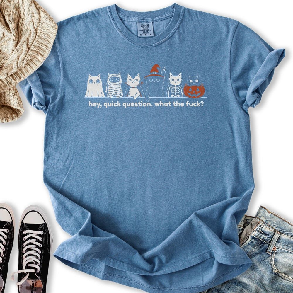 Quick Question Halloween Relaxed Tee