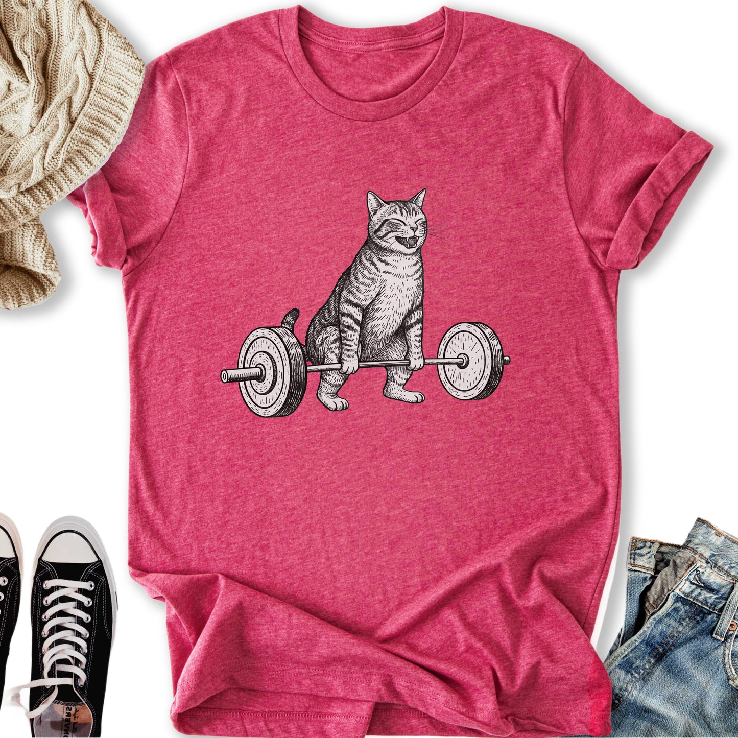 Deadlift Cat T-Shirt