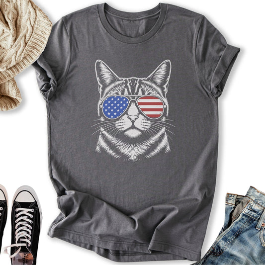 USA Aviator Cat T-Shirt