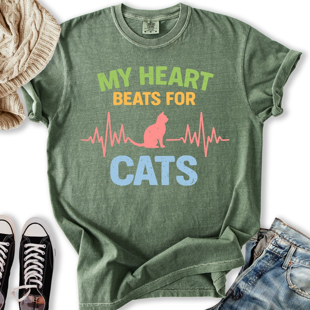 Heart Beats for Cats T-Shirt